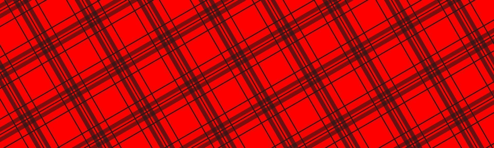 cabeçalho de padrão quadriculado diagonal preto e vermelho. banner retro abstrato simples. ilustração vetorial vetor