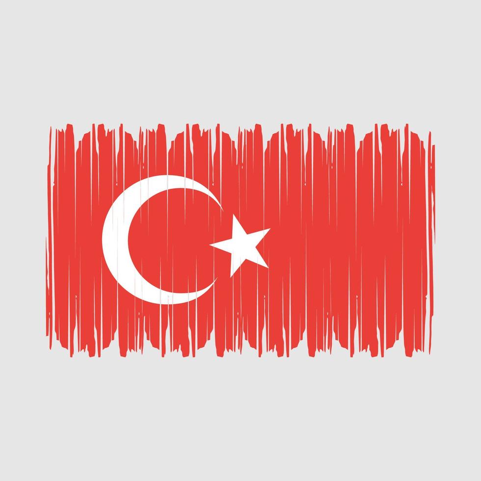 vetor bandeira da Turquia