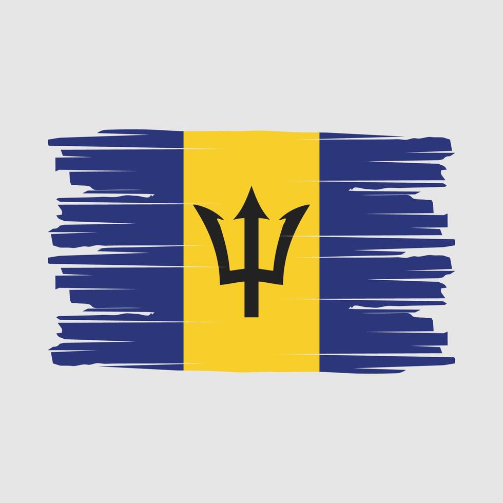 vetor de escova de bandeira de barbados