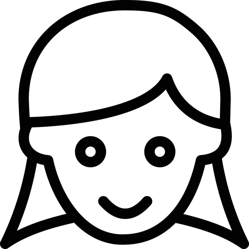 ilustração vetorial menina em um ícones de symbols.vector de qualidade background.premium para conceito e design gráfico. vetor
