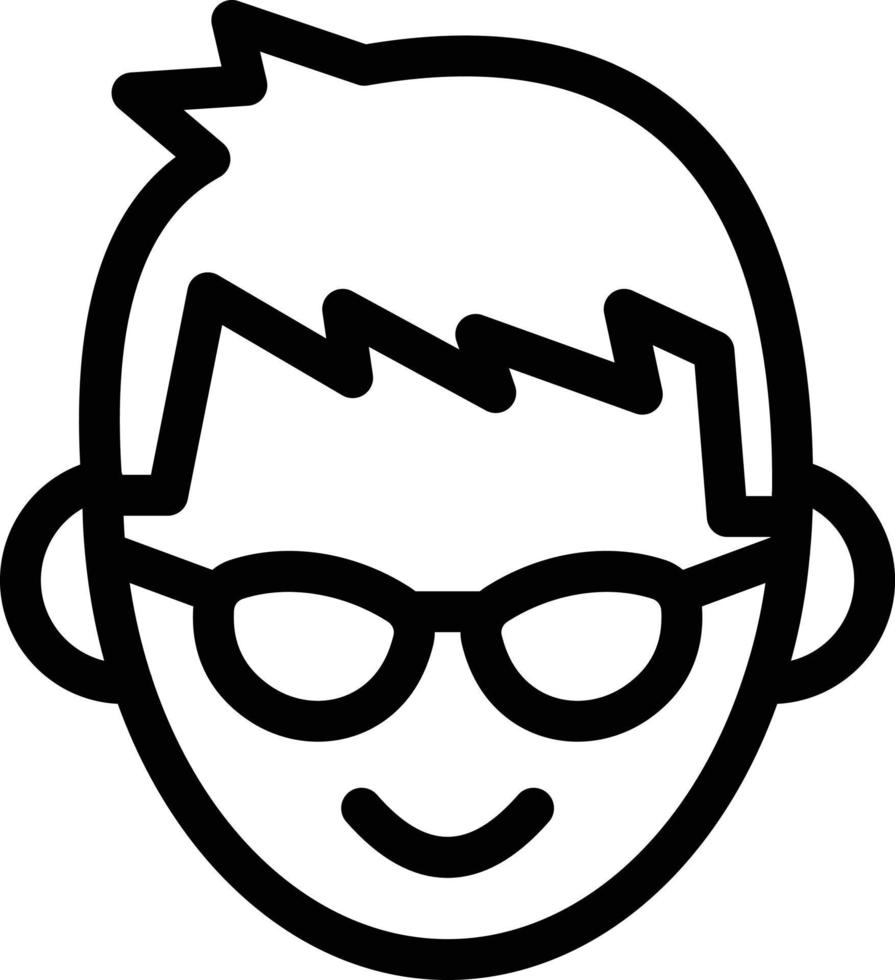 ilustração vetorial menino em um ícones de symbols.vector de qualidade background.premium para conceito e design gráfico. vetor