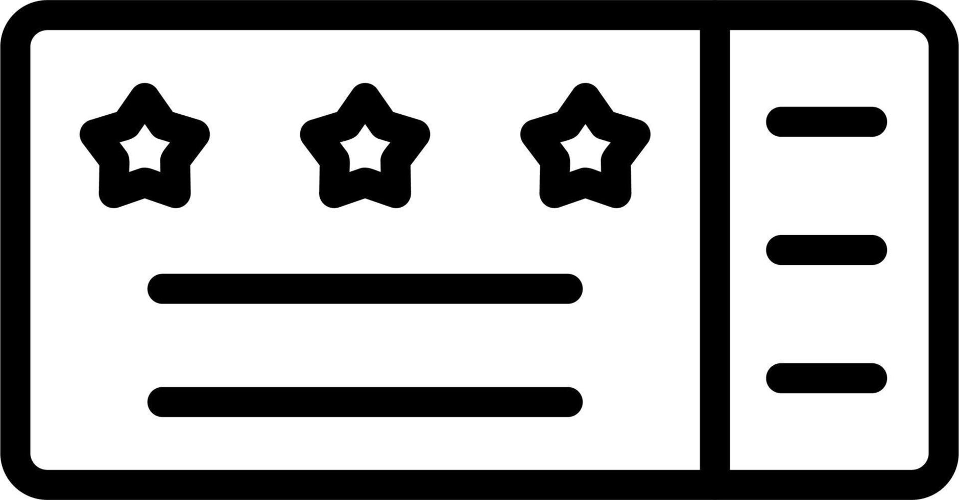 ícone de vetor de bilhete
