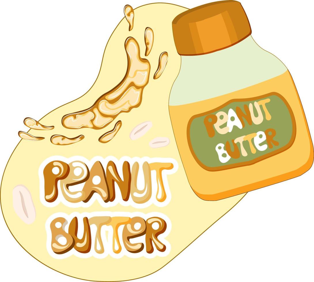 nacional amendoim manteiga dia. amendoim manteiga logotipo vetor