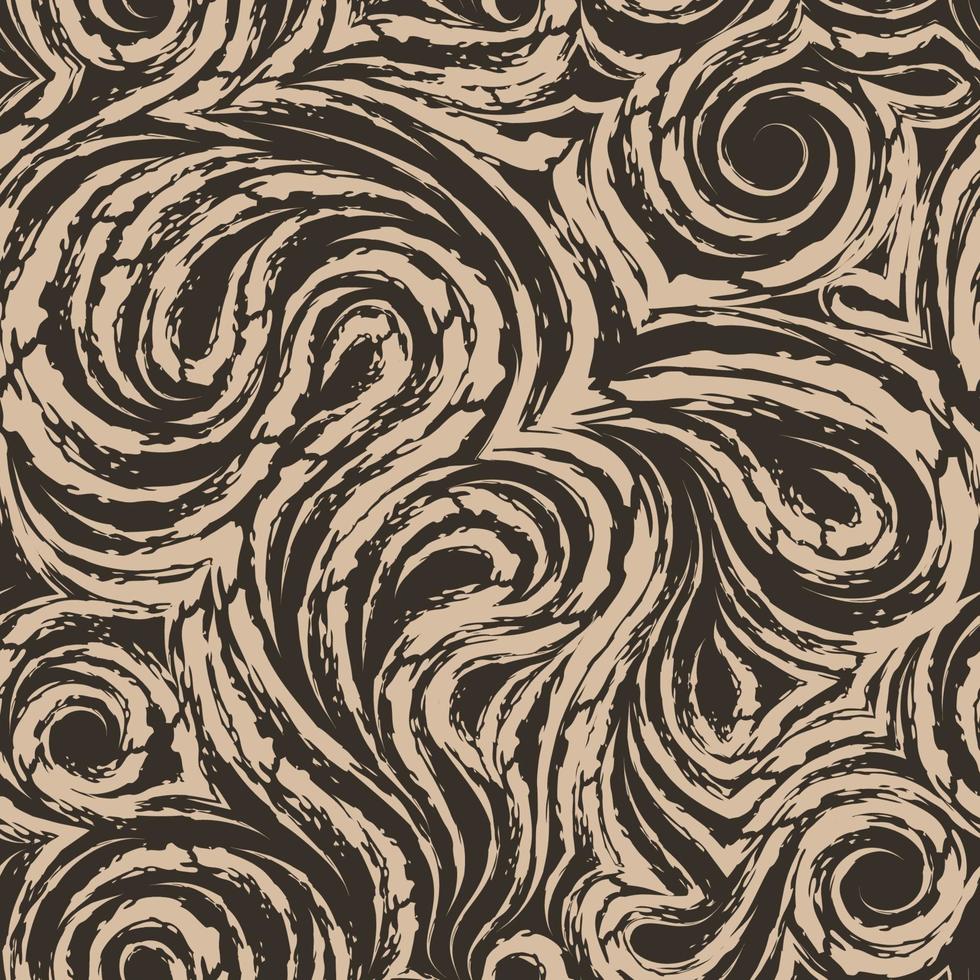 textura de vetor bege abstrata feita de espirais suaves e loops. fibra de madeira ou padrão trançado de mármore. ondas ou ondulações.