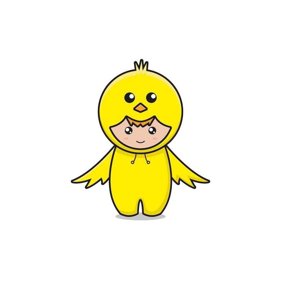 ilustração do personagem mascote da galinha vetor