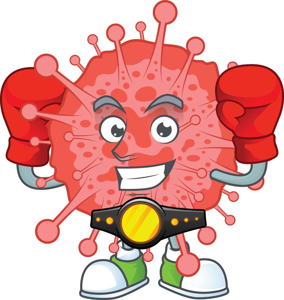 uma desenho animado personagem do coronavírus desastre vetor