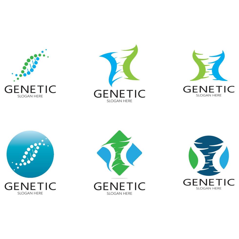 modelo de design de logotipo de vetor de DNA logotipo médico moderno símbolo de ícone de ciência de laboratório Vetor de sinal de farmacologia colorido