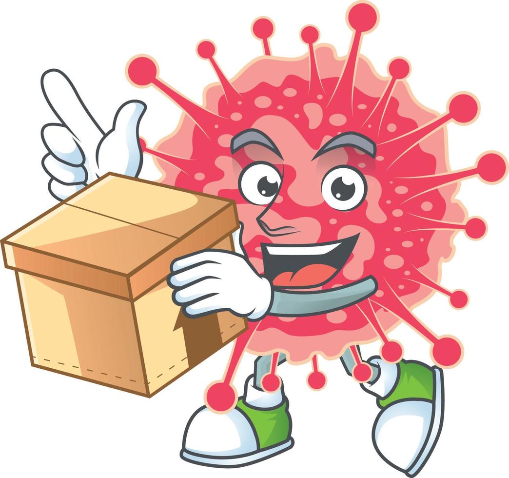 uma desenho animado personagem do coronavírus emergência vetor