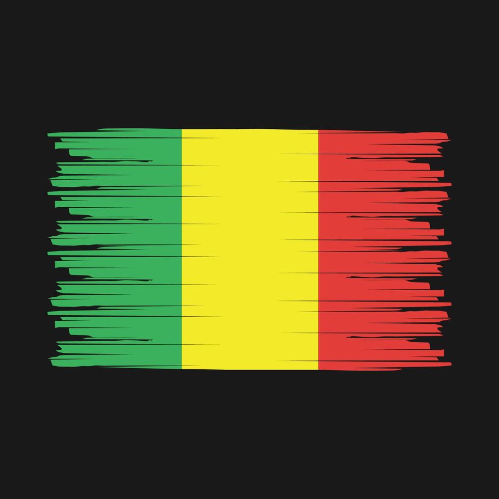 escova de bandeira mali vetor