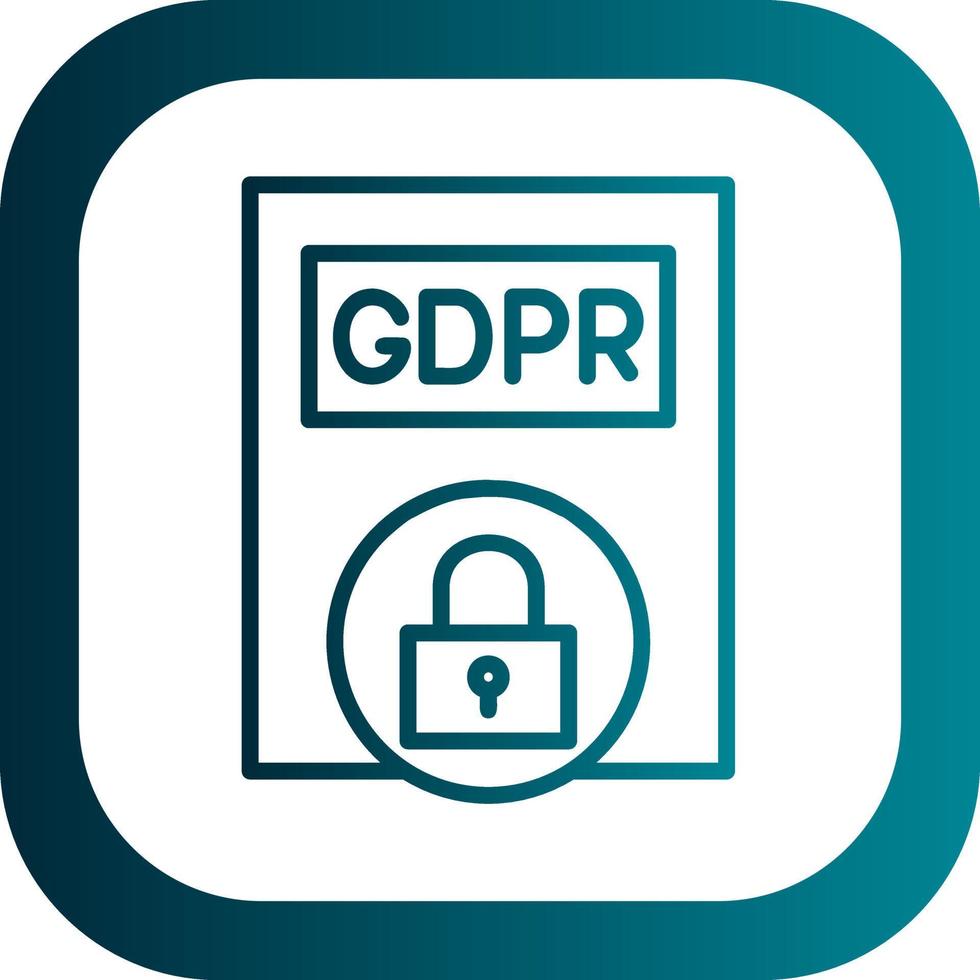 design de ícone de vetor de política gdpr