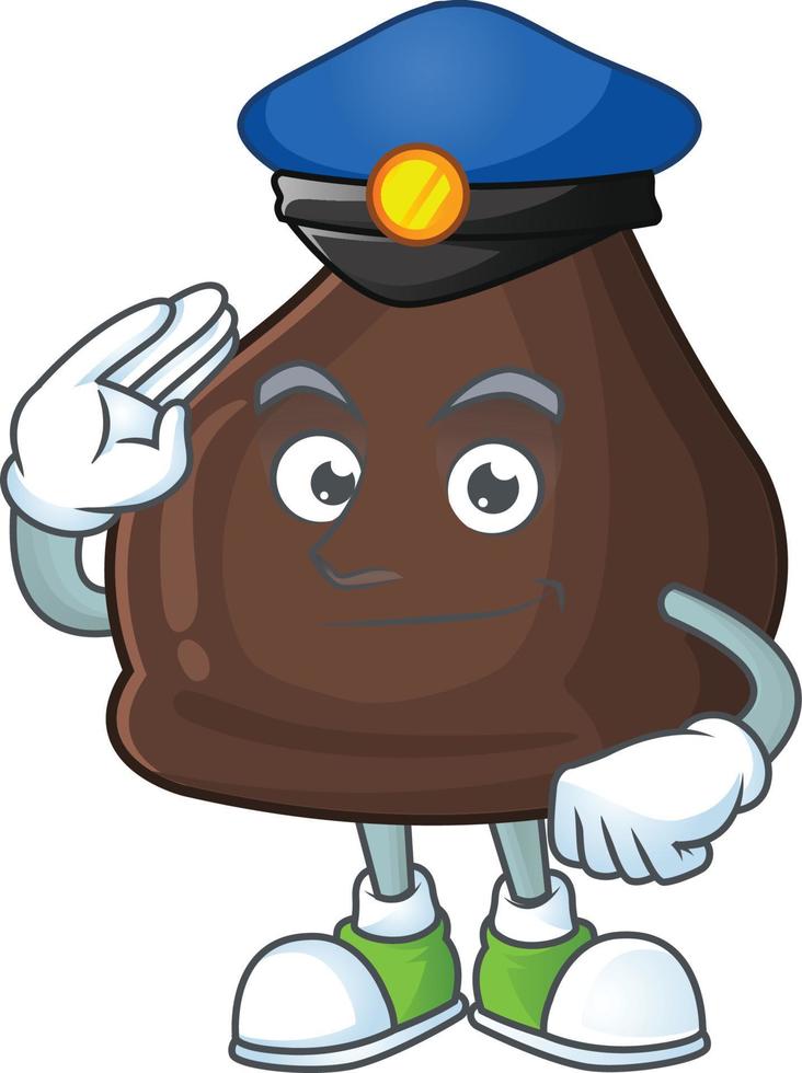 chocolate conitos desenho animado personagem vetor