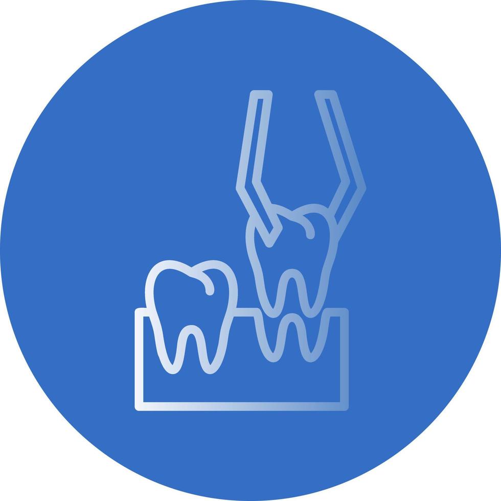 design de ícone vetorial de extração de dentes vetor