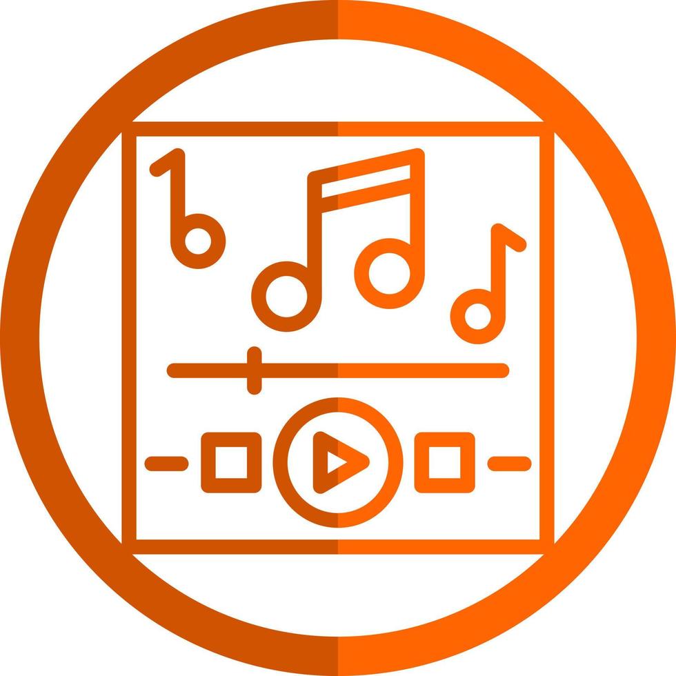 design de ícone vetorial de reprodução de música vetor