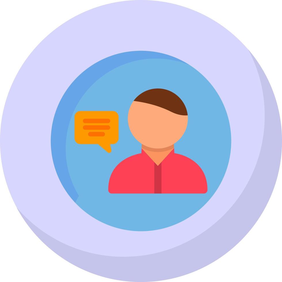 design de ícone de vetor de comunicação do usuário