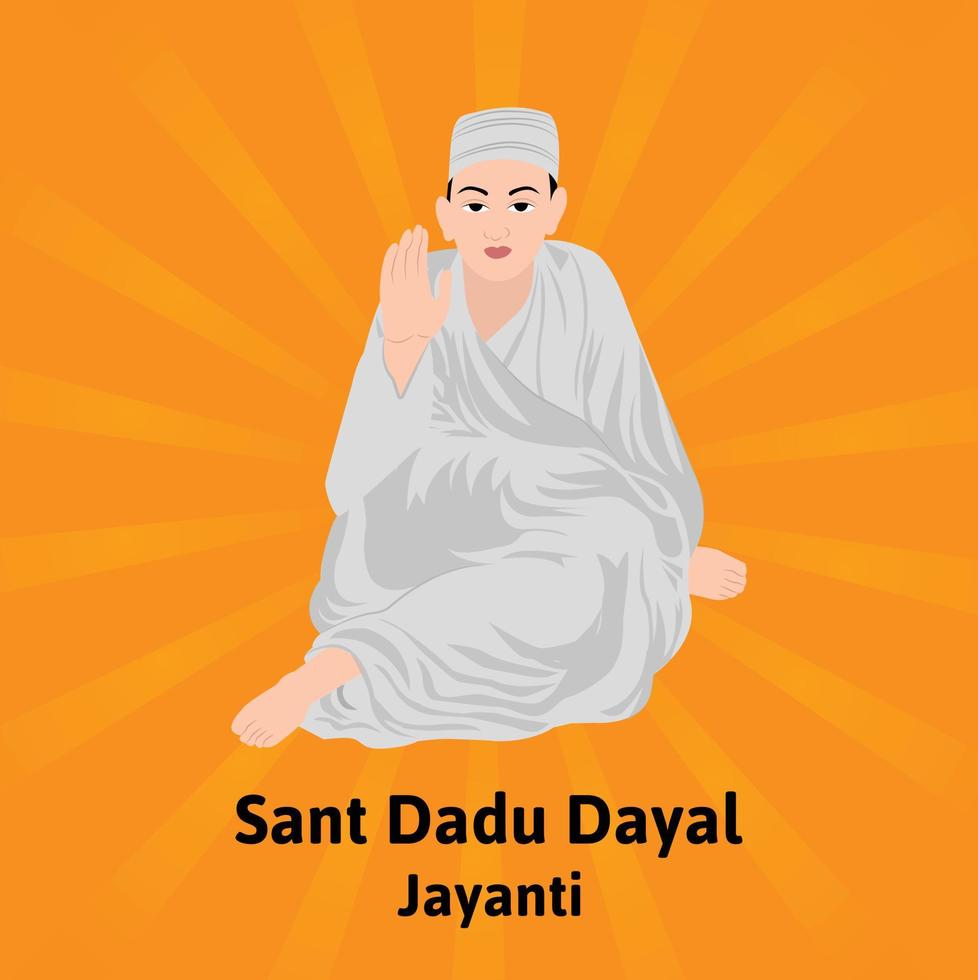 sant dadu dayal Jayanti vetor ilustração