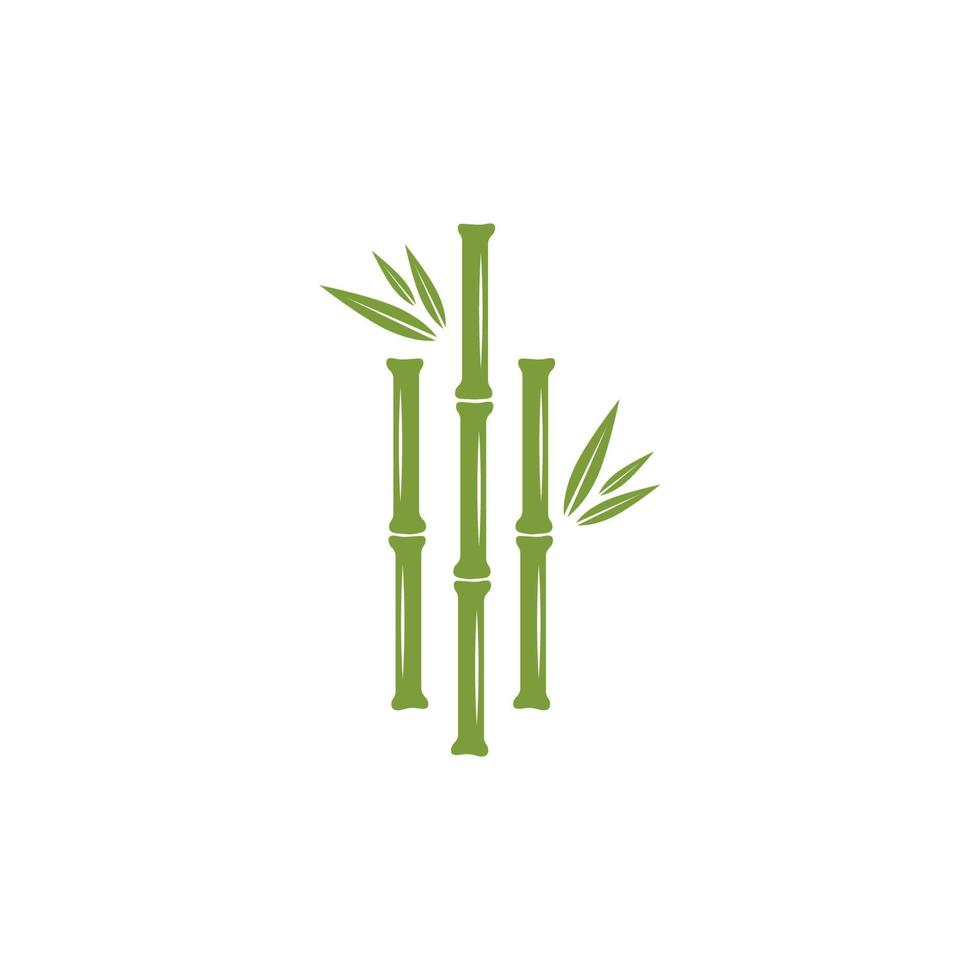 ícone de vetor de modelo de logotipo de bambu