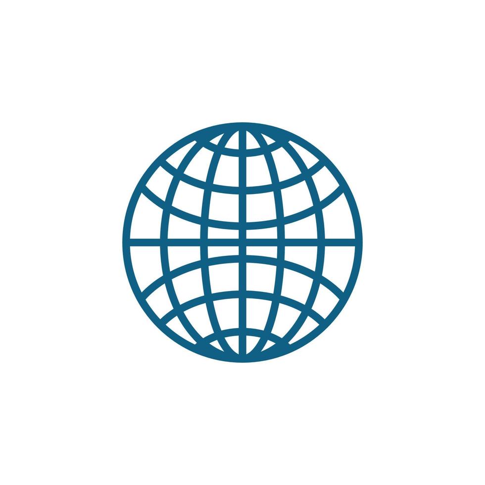 modelo de logotipo do wire world vetor