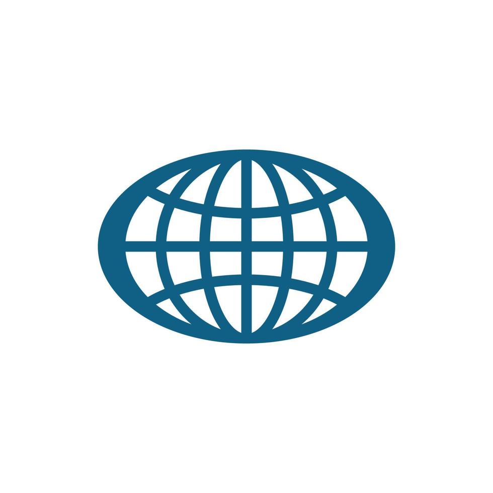 modelo de logotipo do wire world vetor