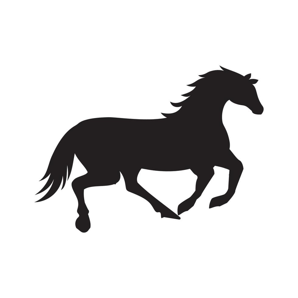 ícone de vetor de modelo de logotipo de cavalo