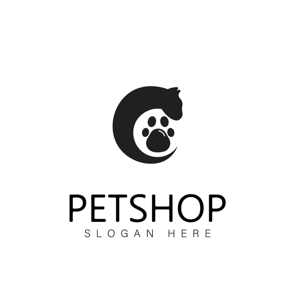 vetor imagem do a cachorro e gato Projeto em branco fundo. petshop