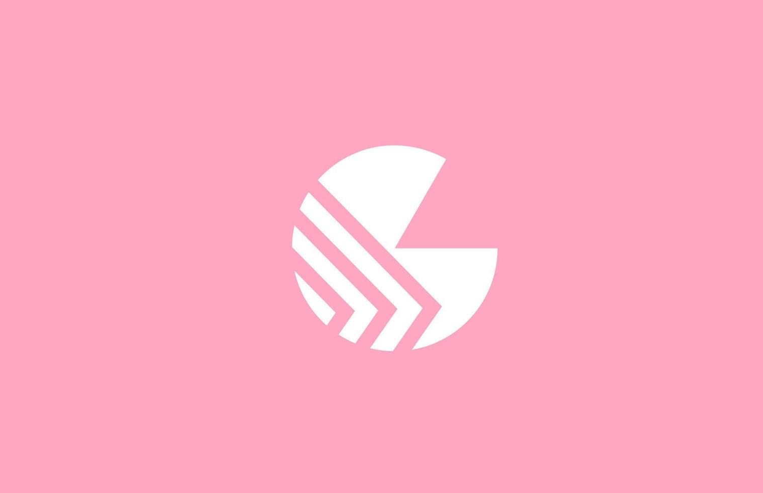 Rosa geométrico g alfabeto carta logotipo ícone com linha Projeto. criativo modelo para o negócio e companhia vetor
