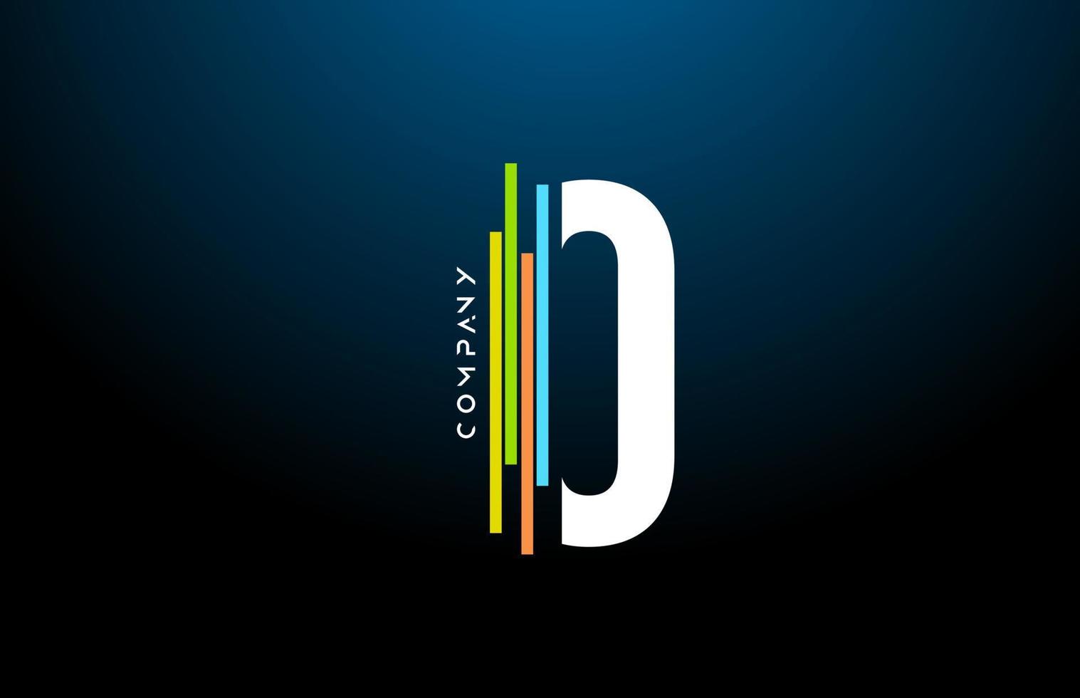 colori o alfabeto carta logotipo ícone Projeto com linha. criativo modelo para o negócio e companhia vetor