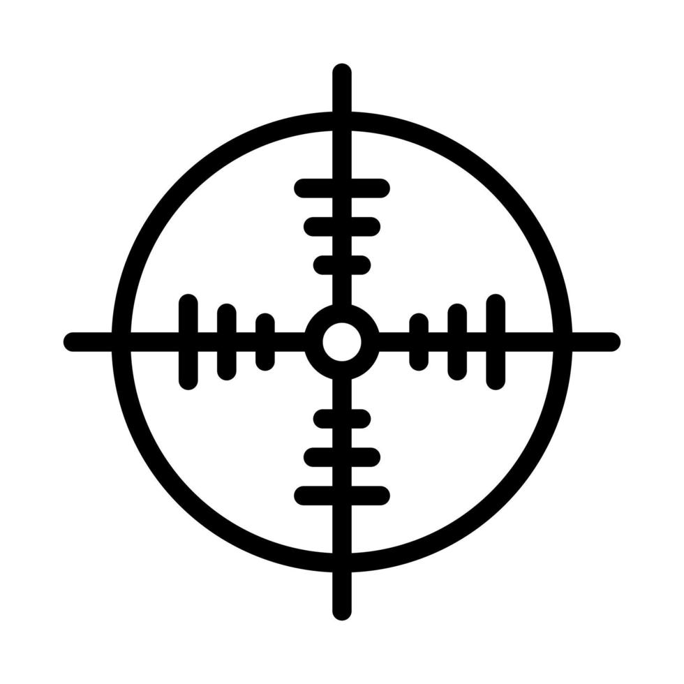 alvo ícone esboço estilo militares ilustração vetor exército elemento e símbolo perfeito.