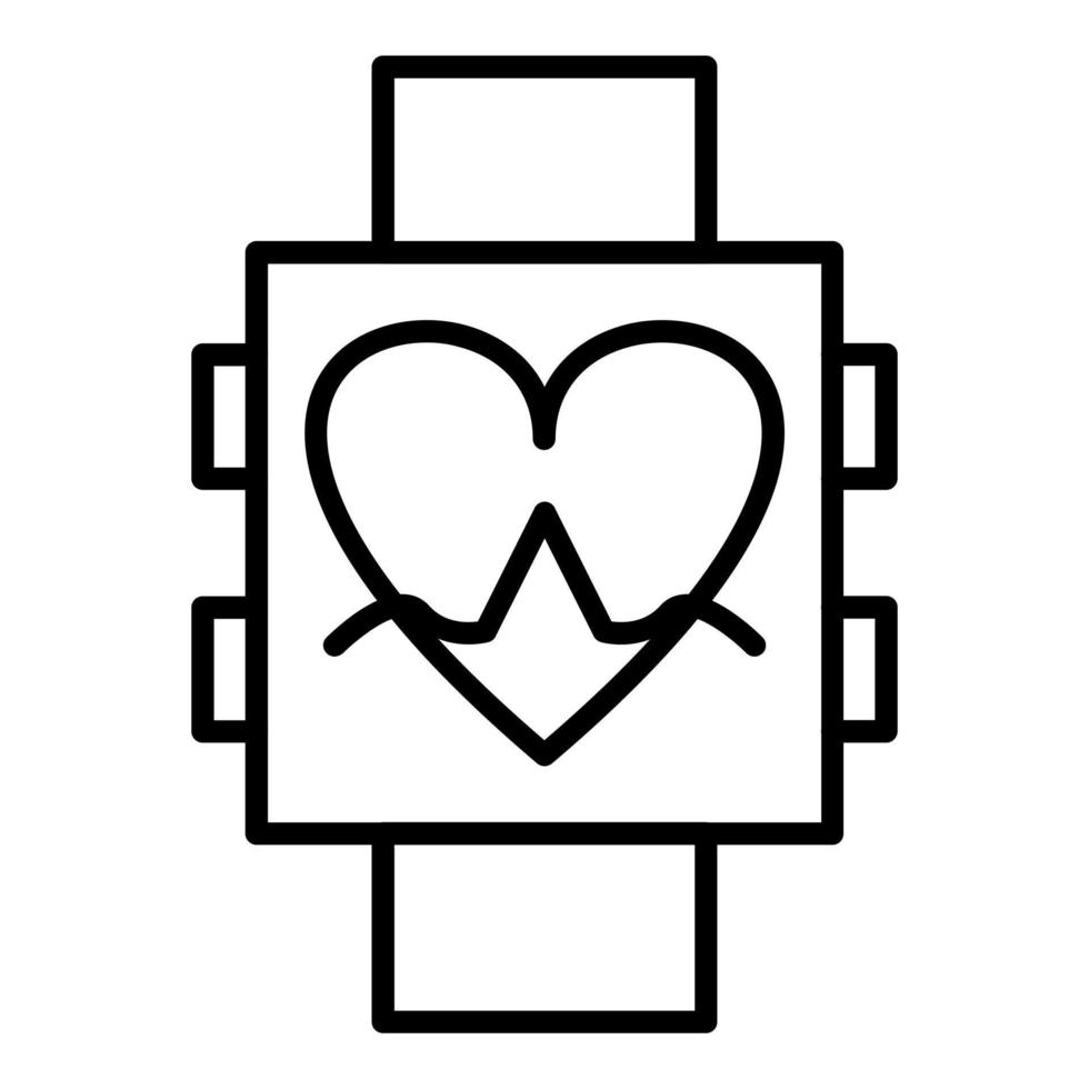 estilo de ícone do smartwatch vetor