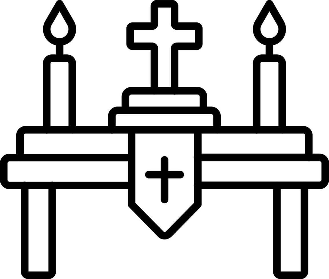 altar ícone estilo vetor