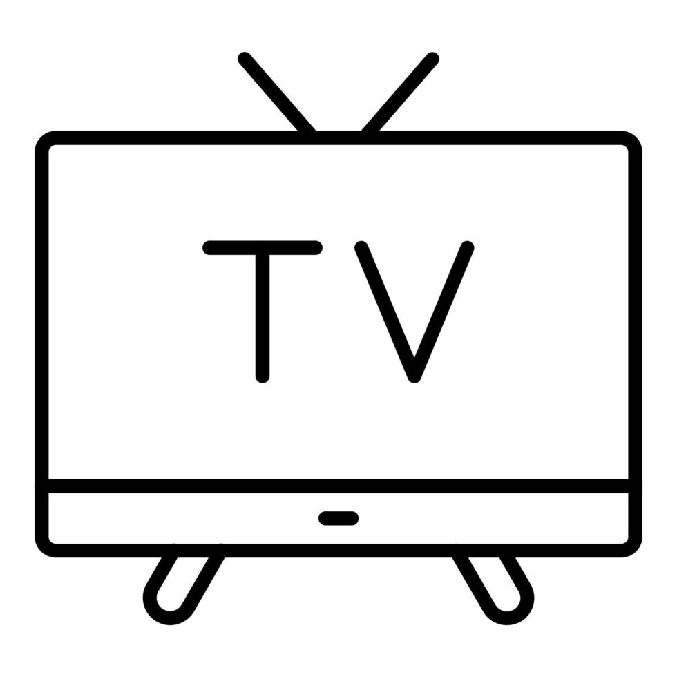 estilo de ícone de tv vetor