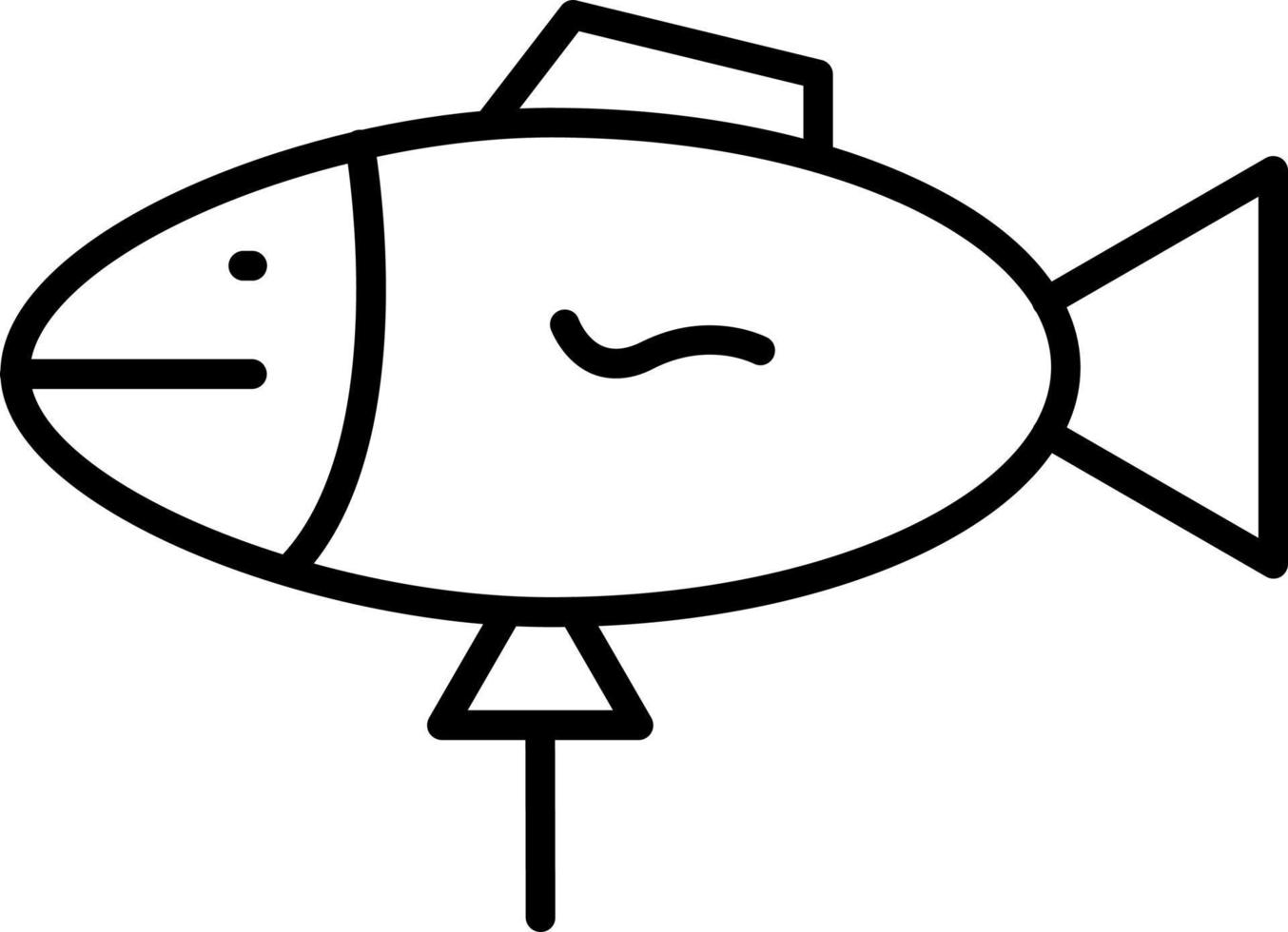 peixe balão ícone estilo vetor