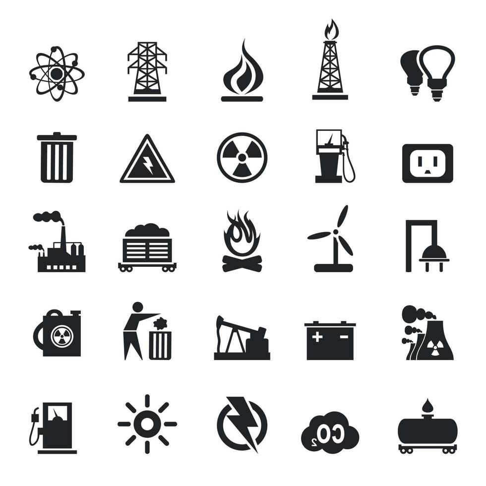 conjunto do ícones em uma tema a indústria. uma vetor ilustração