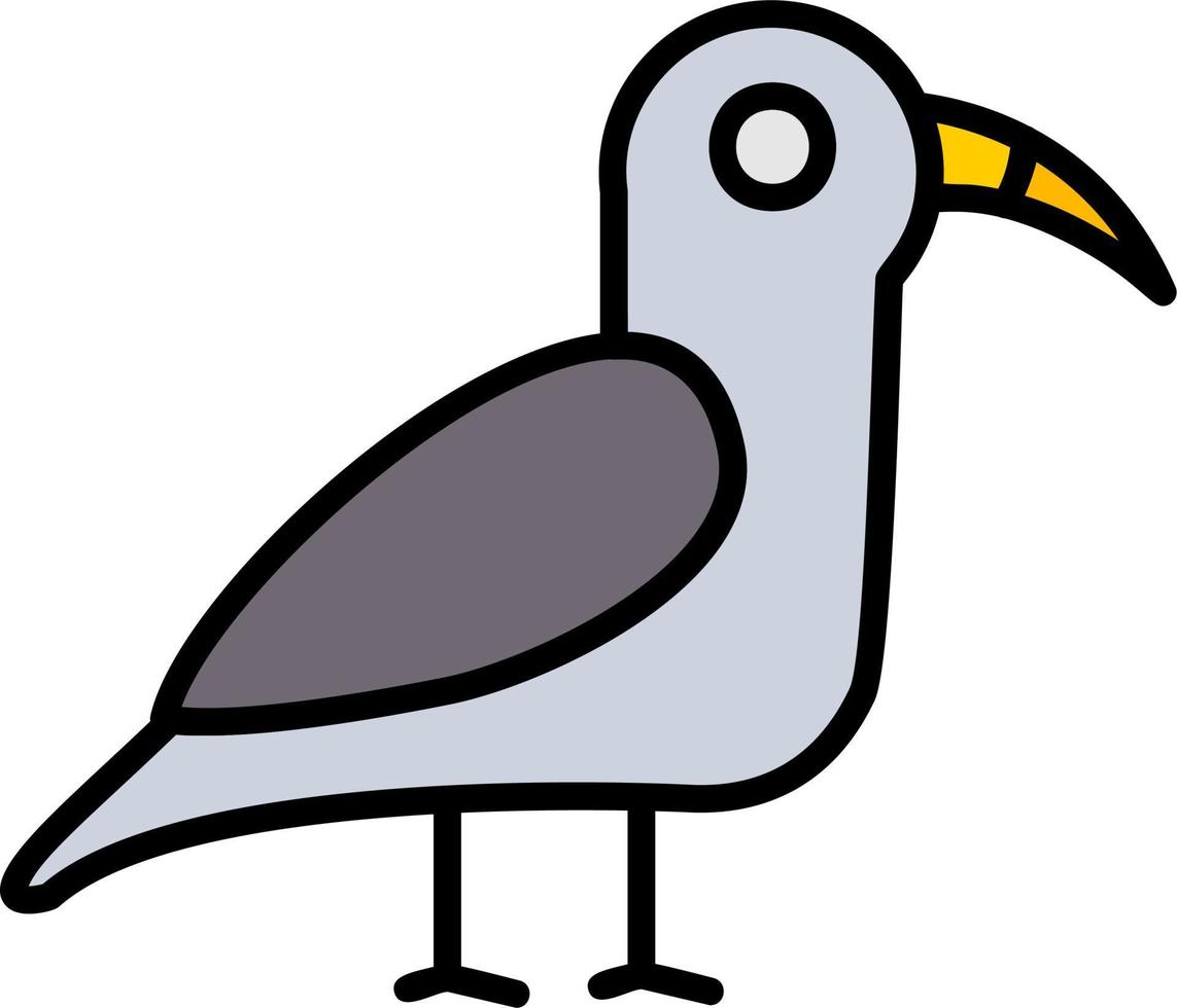 ícone de vetor de gaivota