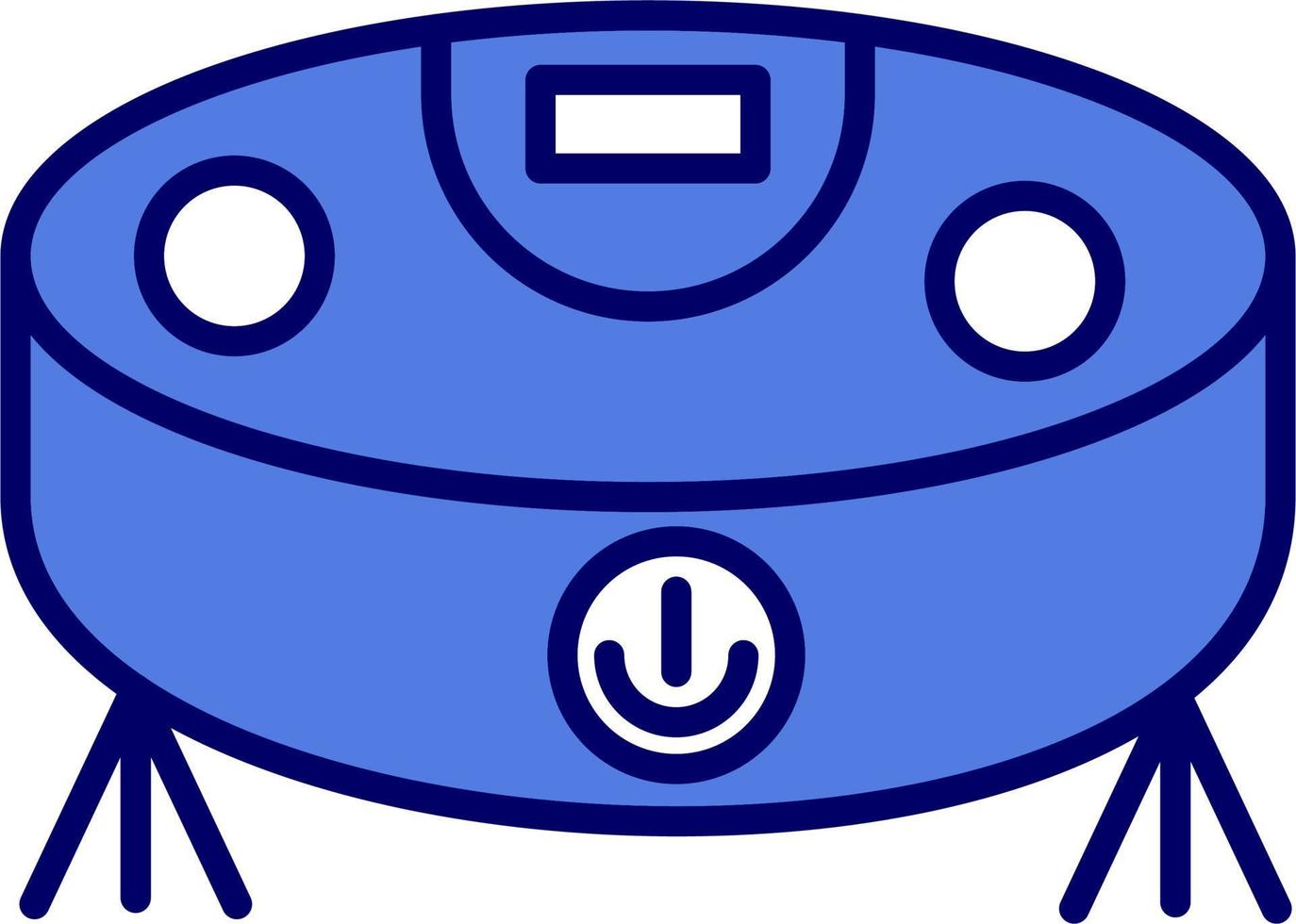ícone de vetor de aspirador de pó robô