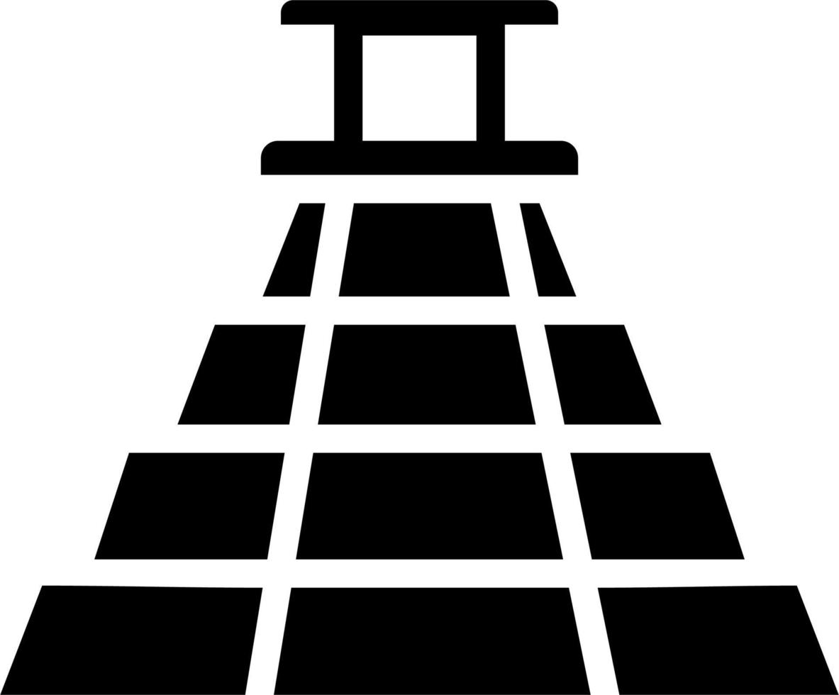 ícone de vetor de pirâmide asteca