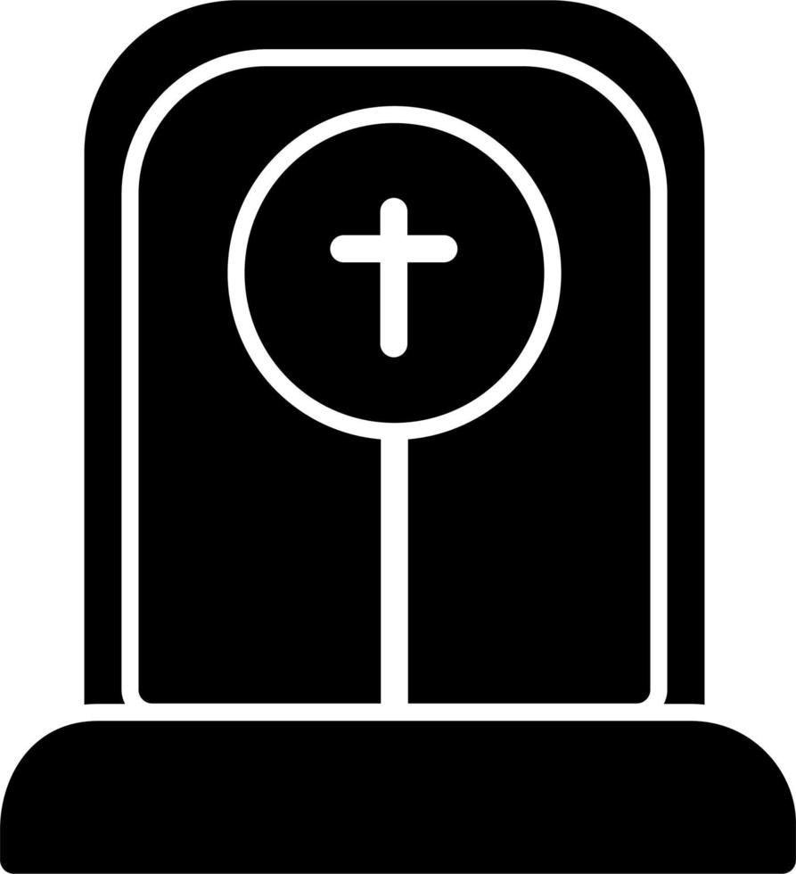 ícone de vetor de cemitério