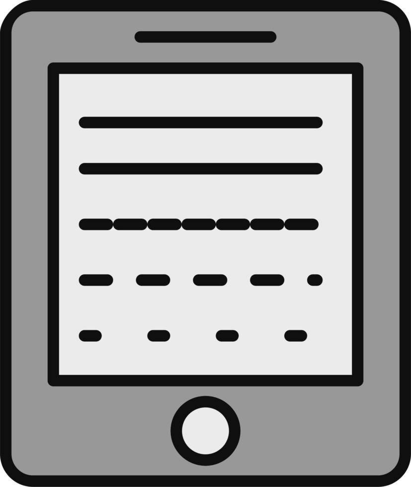 ícone de vetor de e-book