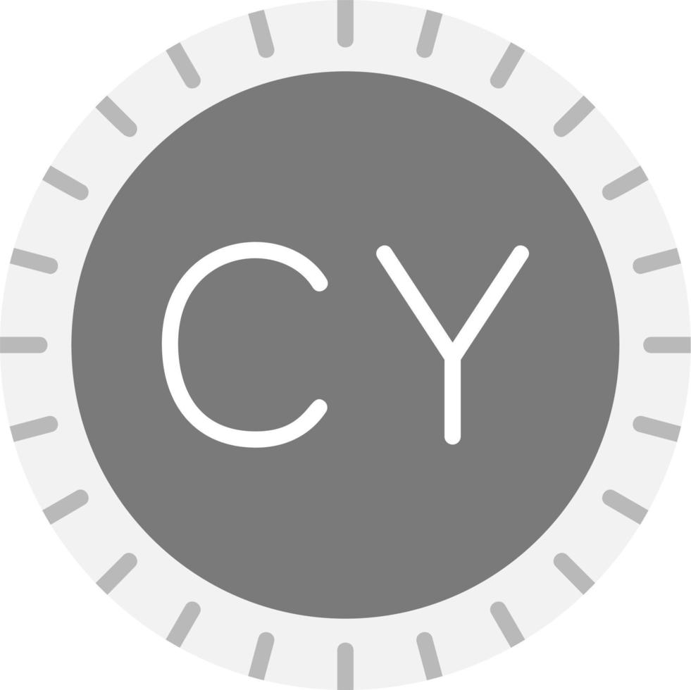Chipre discar código vetor ícone