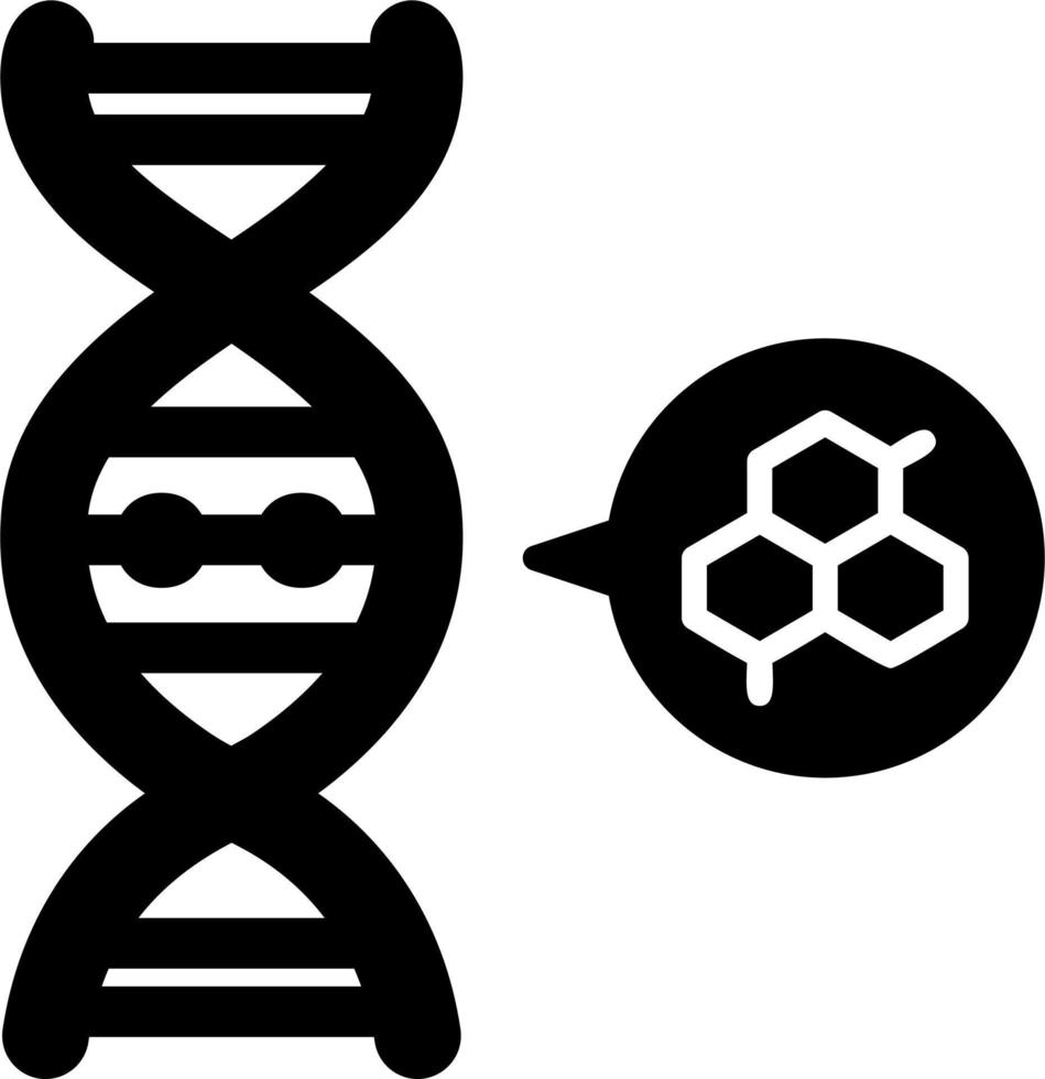 ícone de vetor de DNA