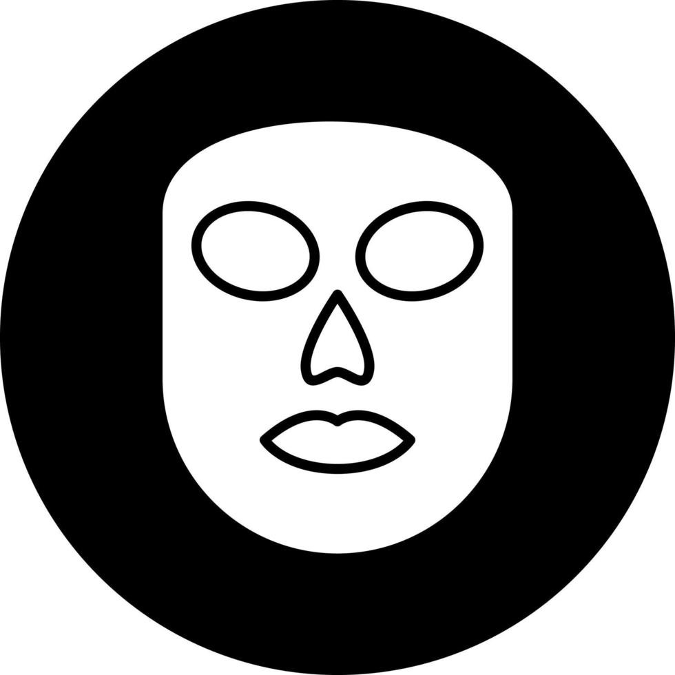ícone de vetor de máscara facial