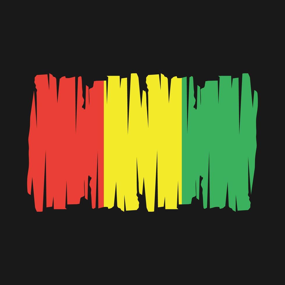 Guiné bandeira vetor ilustração