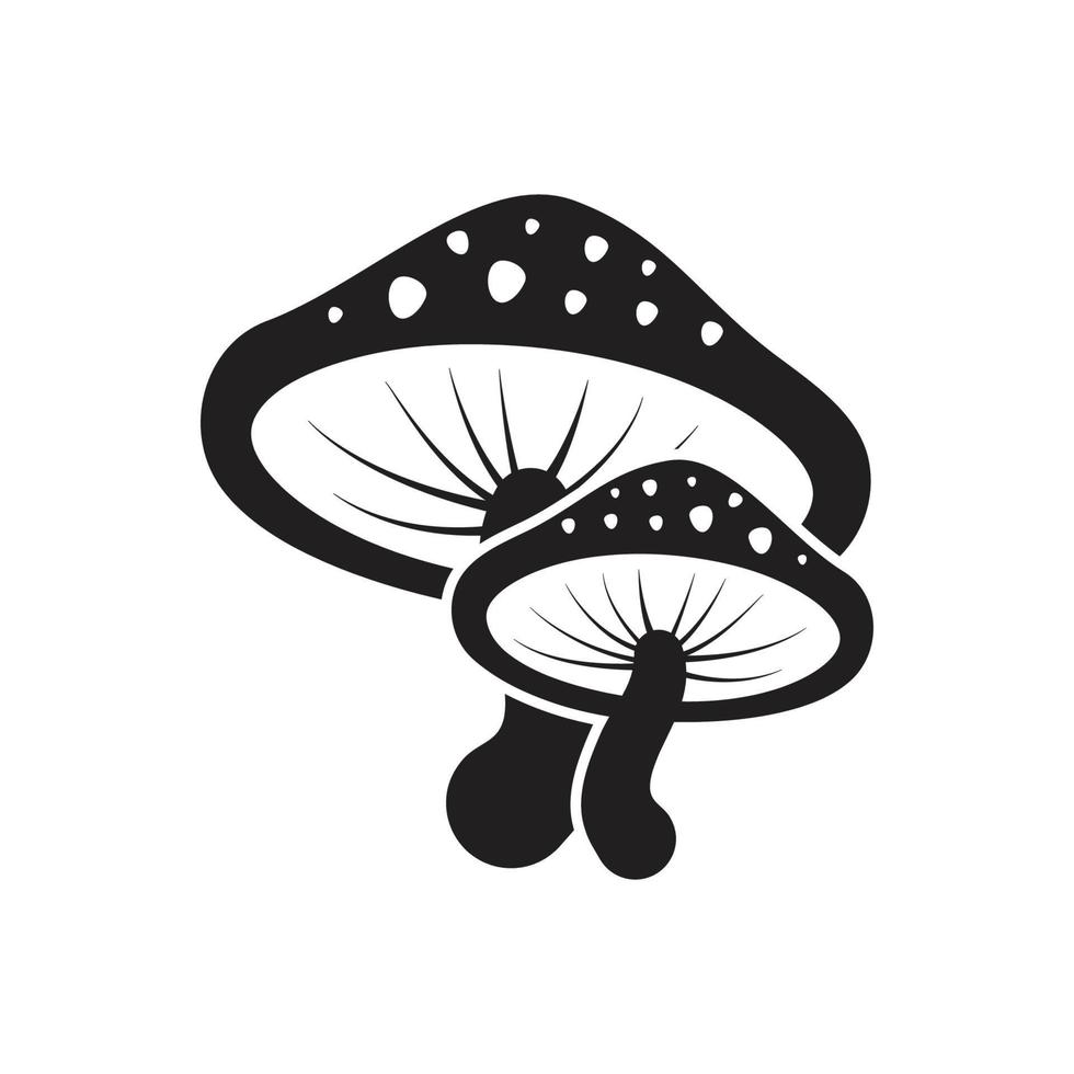 vetor de ícone de cogumelo