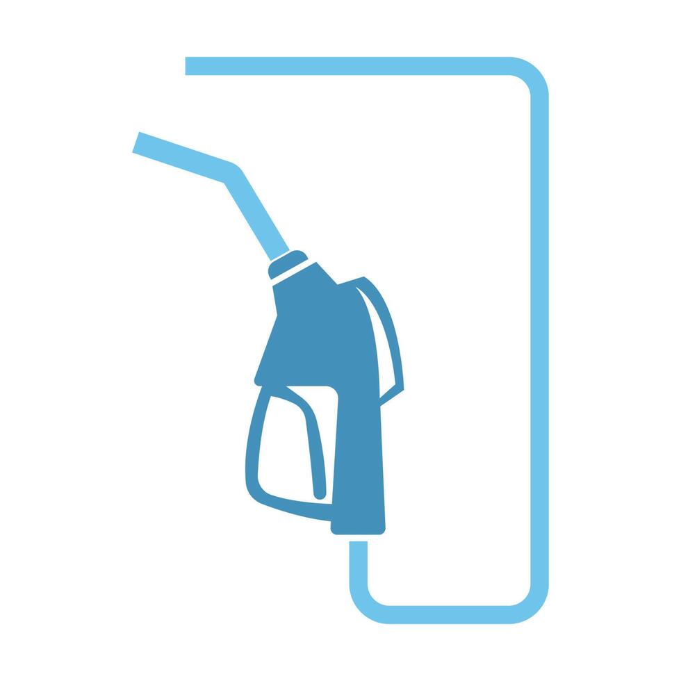 design de ícone de posto de gasolina vetor
