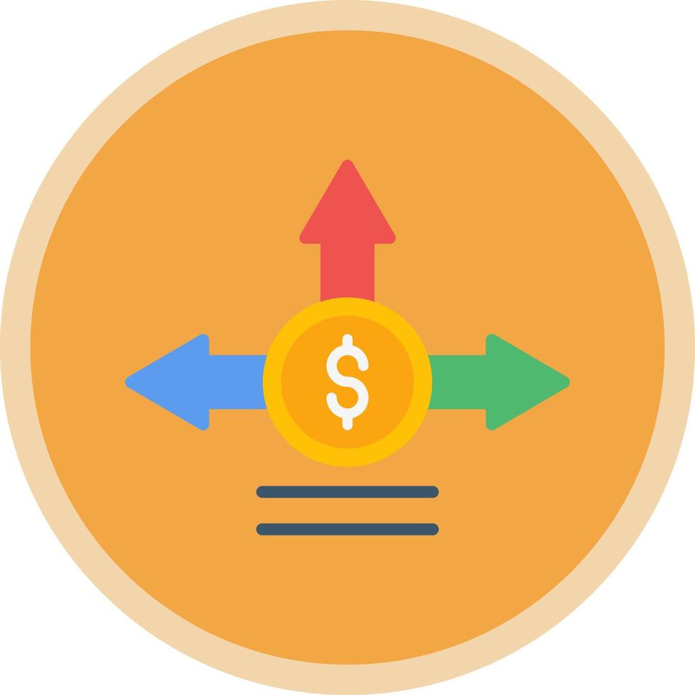 design de ícone de vetor de decisão de investimento