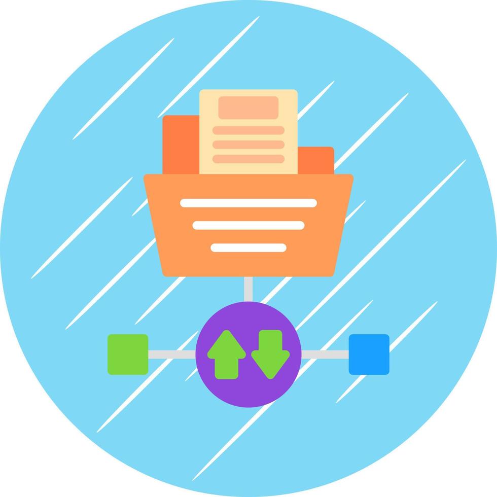 design de ícone de vetor de protocolo de transferência de arquivos