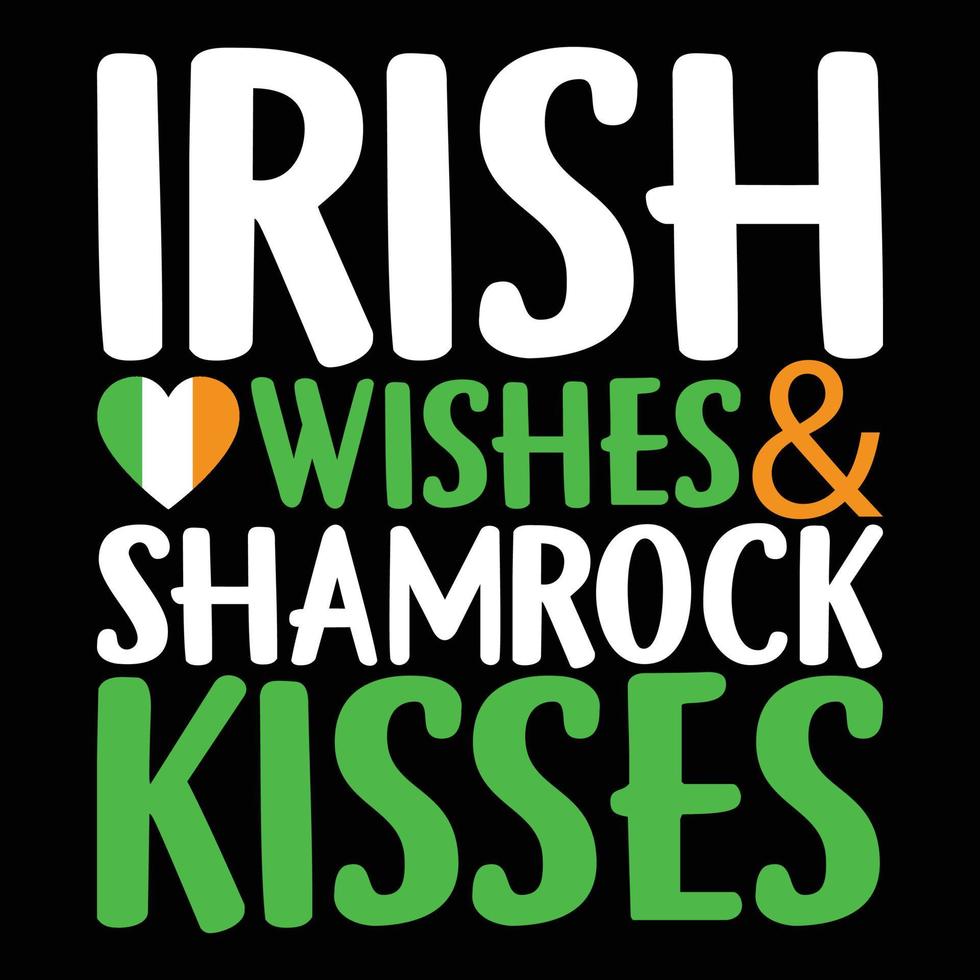 irlandês desejos trevo Beijos svg, trevo camisa, st patty's dia, engraçado svg, santo patrick, patricks dia, santo patrick's dia, dia patrick svg, st patrick's dia SVG vetor