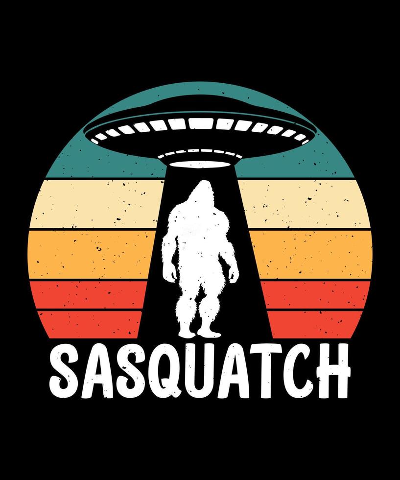 sasquatch pé Grande vetor camiseta Projeto