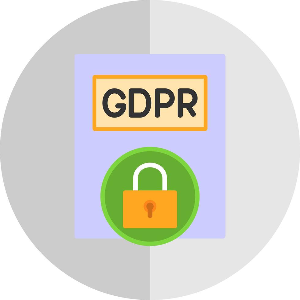 design de ícone de vetor de política gdpr