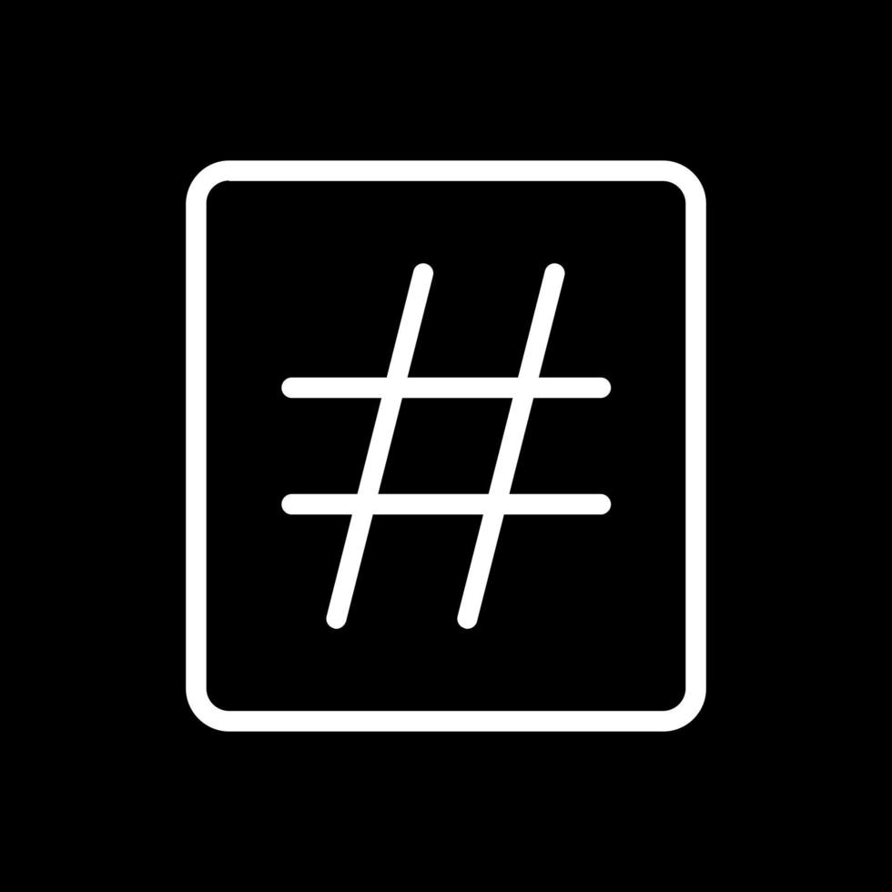 design de ícone de vetor de hashtag