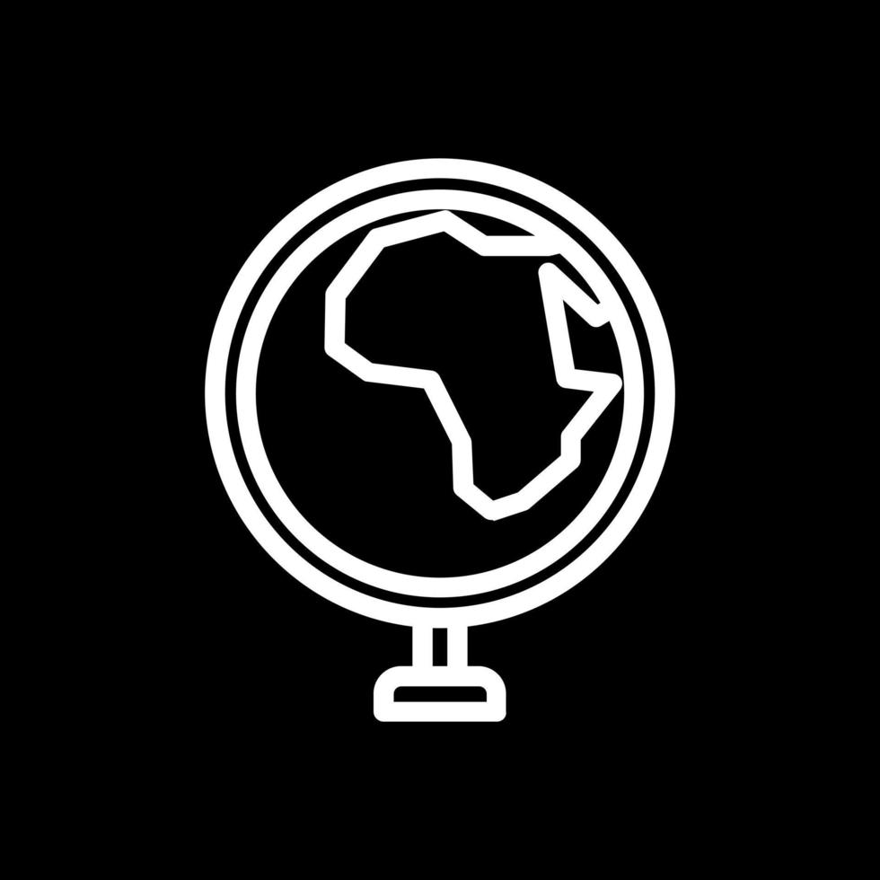 design de ícone do vetor globo África